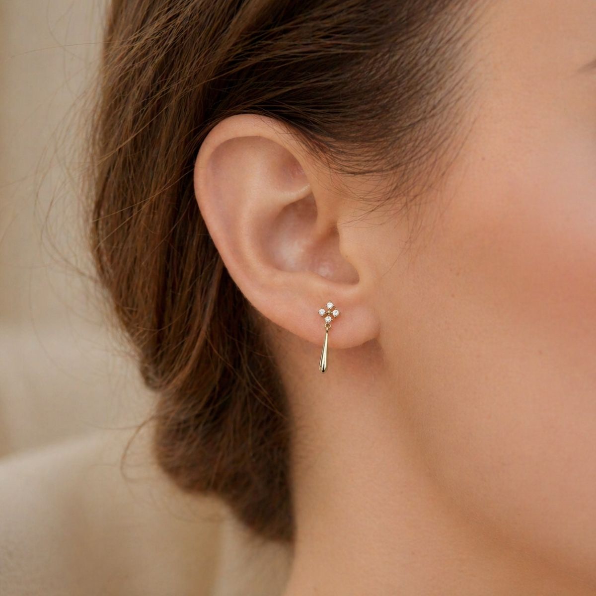 Elegant Bright Mini Drop Earrings