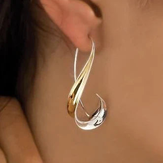 Vintage Dangling Golden Earrings-Lydieannejewelry