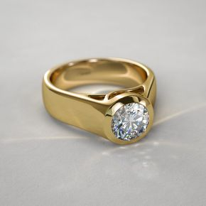 Vintage Inlaid Crystal Gold Ring-Lydieannejewelry
