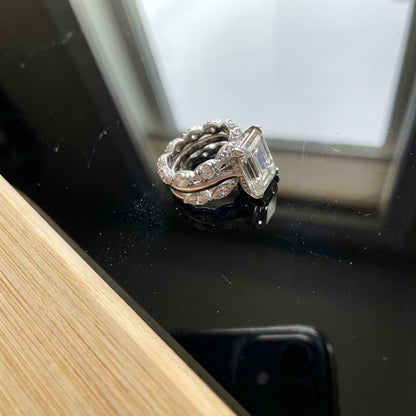 Vintage Silver Bright Layer Ring