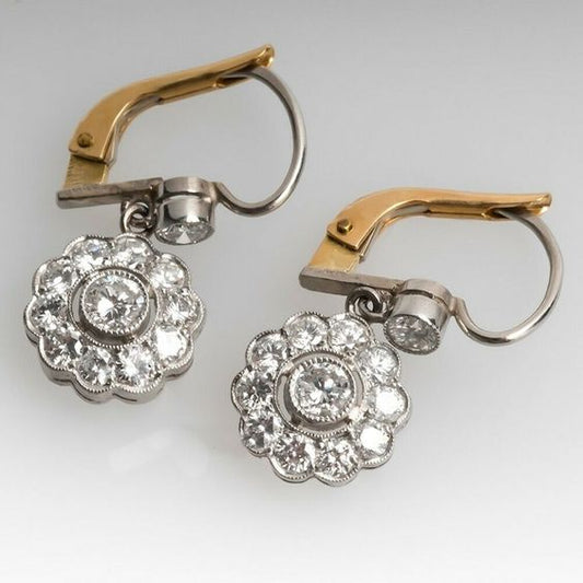 Vintage Crystal Earrings-Lydieannejewelry
