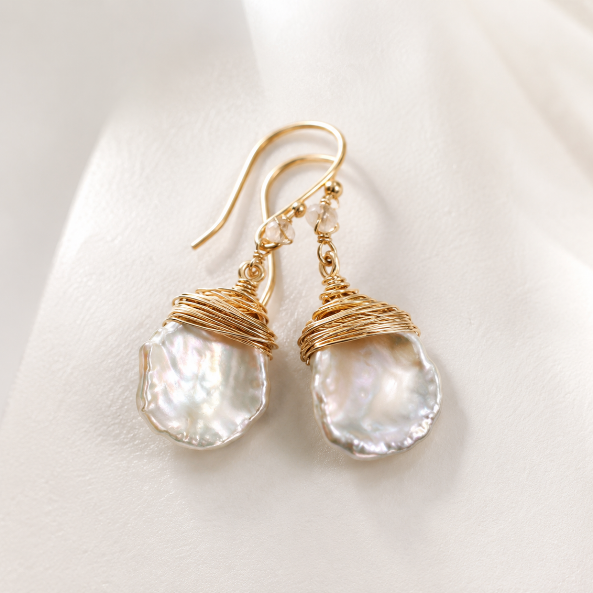 Vintage Baroque Pearl Drop Earrings