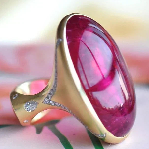 Vintage Pink Gold Ring-Lydieannejewelry