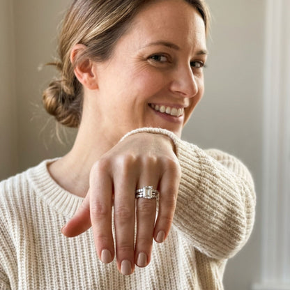 Vintage Silver Bright Layer Ring