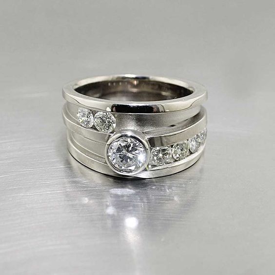 Vintage Glass Layered Ring-Lydieannejewelry
