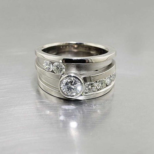 Vintage Glass Layered Ring-Lydieannejewelry