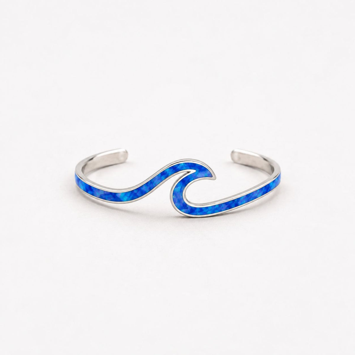 Sea Wave Opal Bracelet in Silver