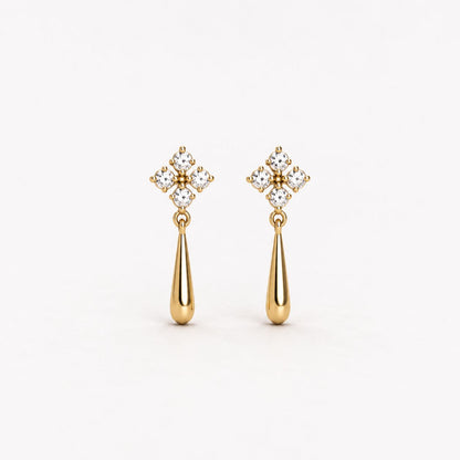 Elegant Bright Mini Drop Earrings
