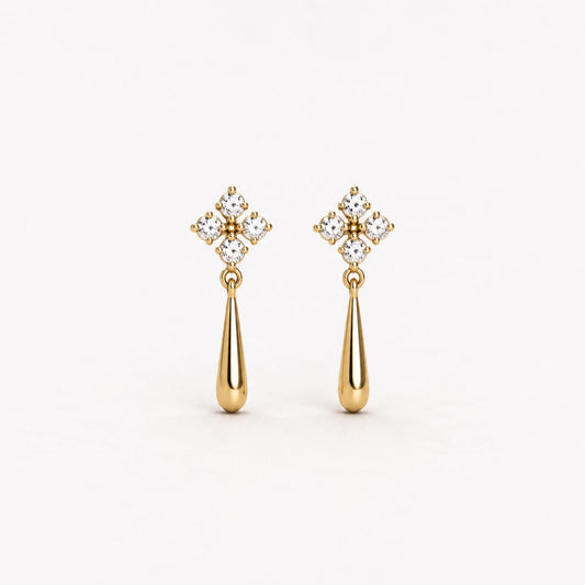 Elegant Bright Mini Drop Earrings