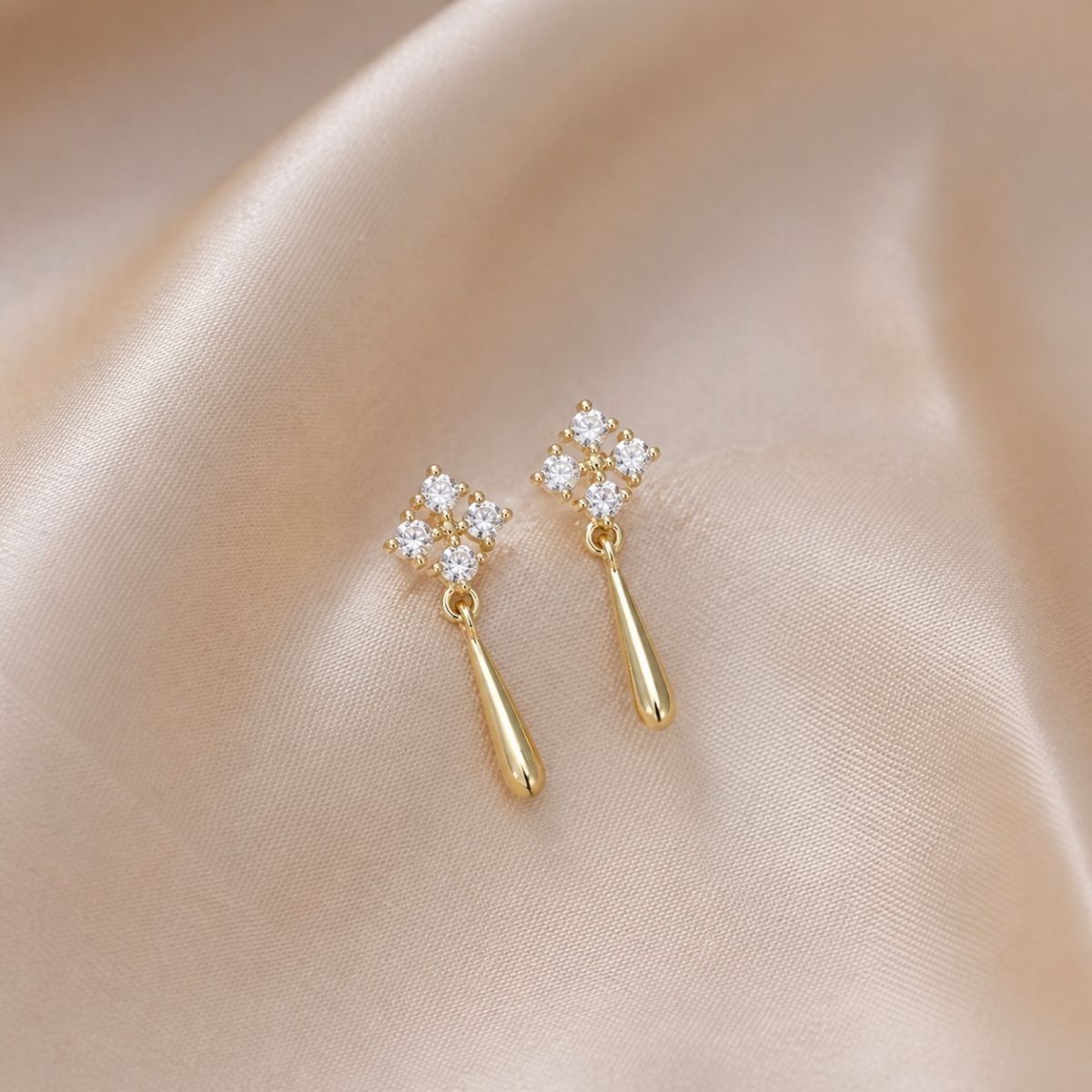 Elegant Bright Mini Drop Earrings