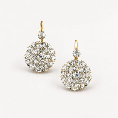 Vintage Rounded Bright Earrings