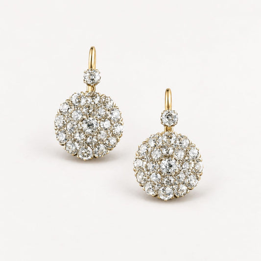 Vintage Rounded Bright Earrings