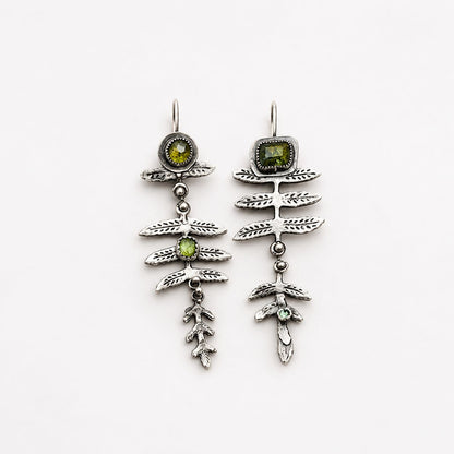 Vintage Nature Earrings in Silver