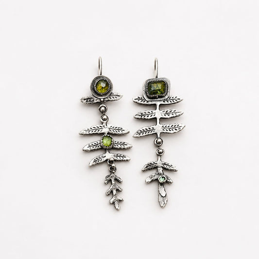Vintage Nature Earrings in Silver