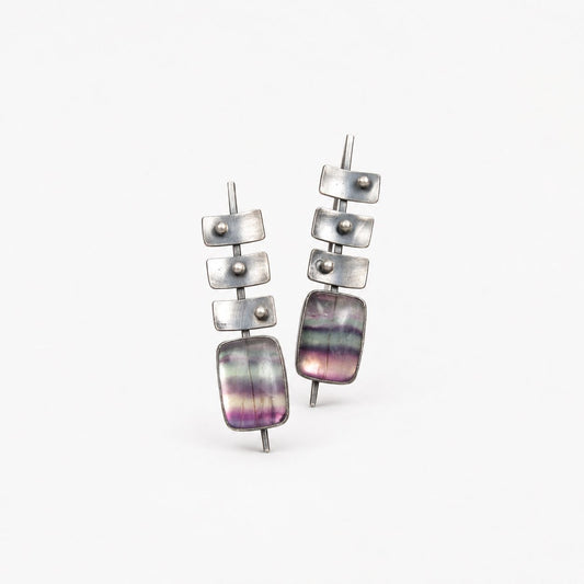 Vintage Faded Silver Earrings