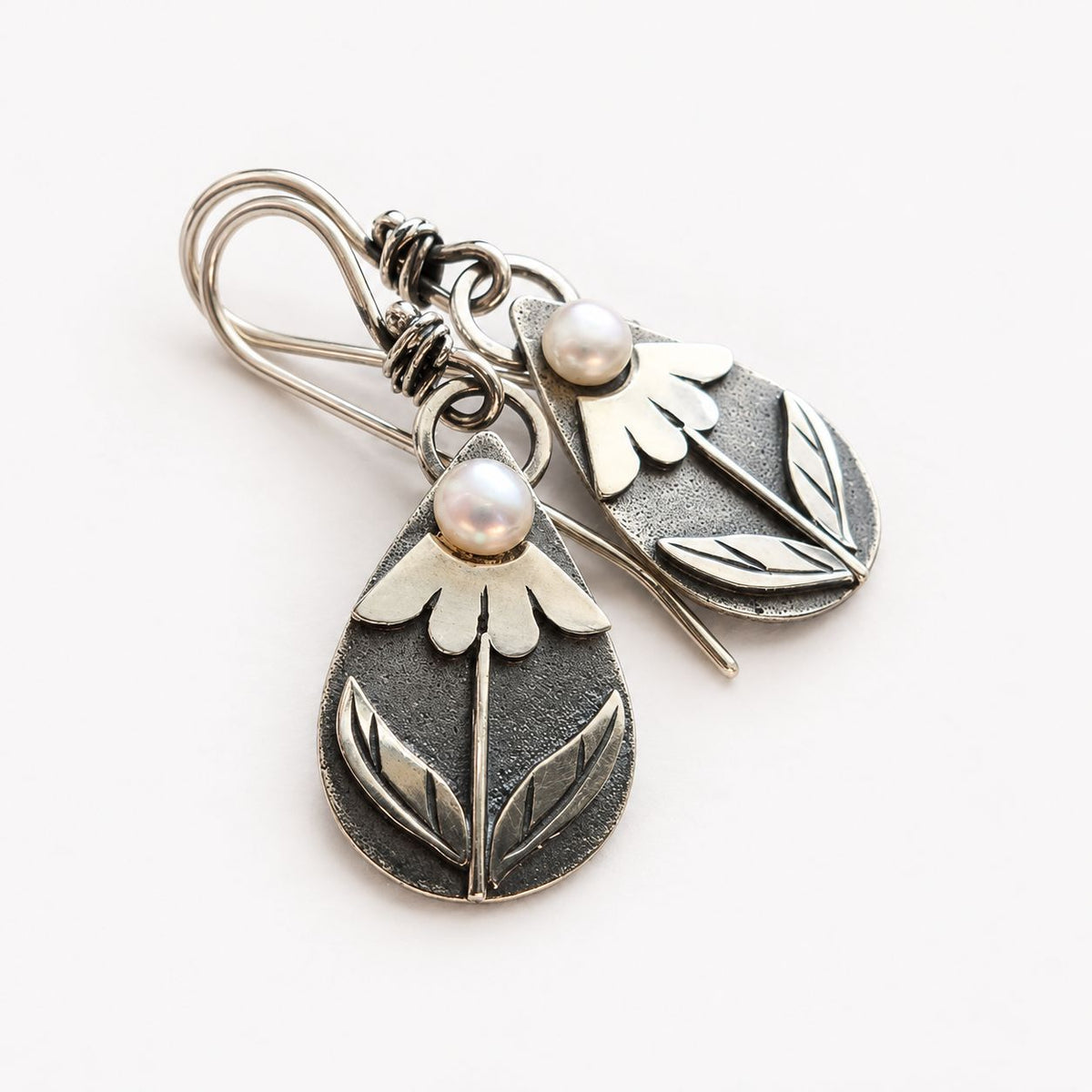Tear Flower Earrings