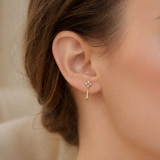 Elegant Bright Mini Drop Earrings
