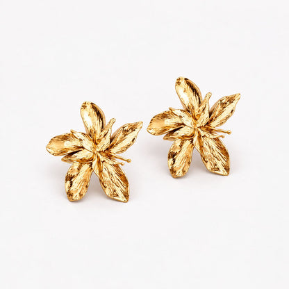 Lucky Golden Flower Earrings