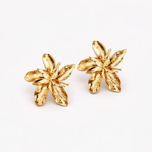 Lucky Golden Flower Earrings