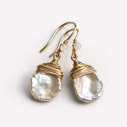 Vintage Barroque Pearl Drop Earrings