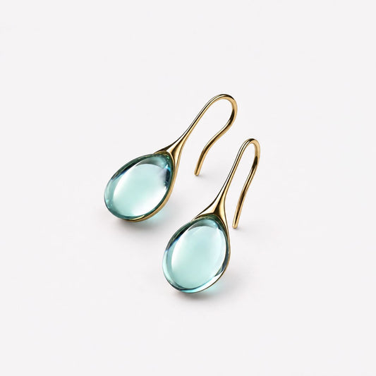 Crystal Drop Earrings in Gold and Silver
