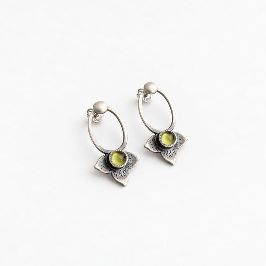 Vintage Yellow Crystal Earrings