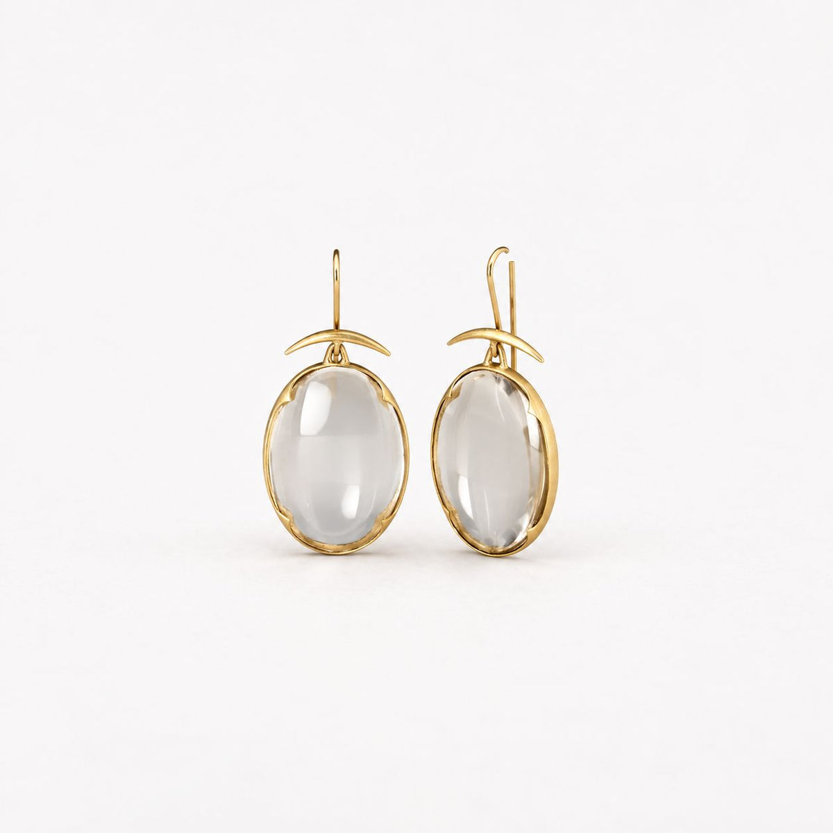 Vintage Crystal Golden Earrings
