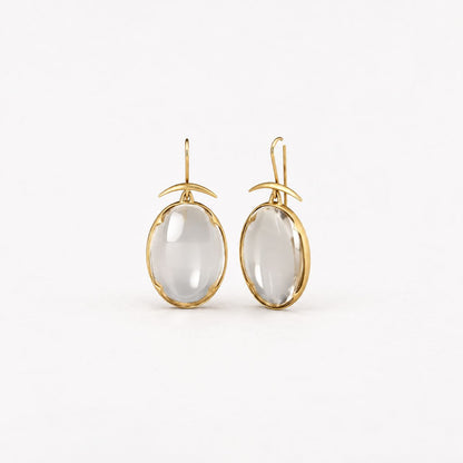 Vintage Crystal Golden Earrings