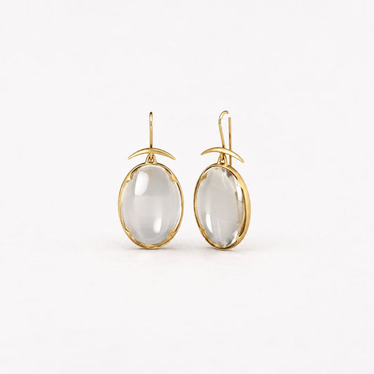 Vintage Crystal Golden Earrings