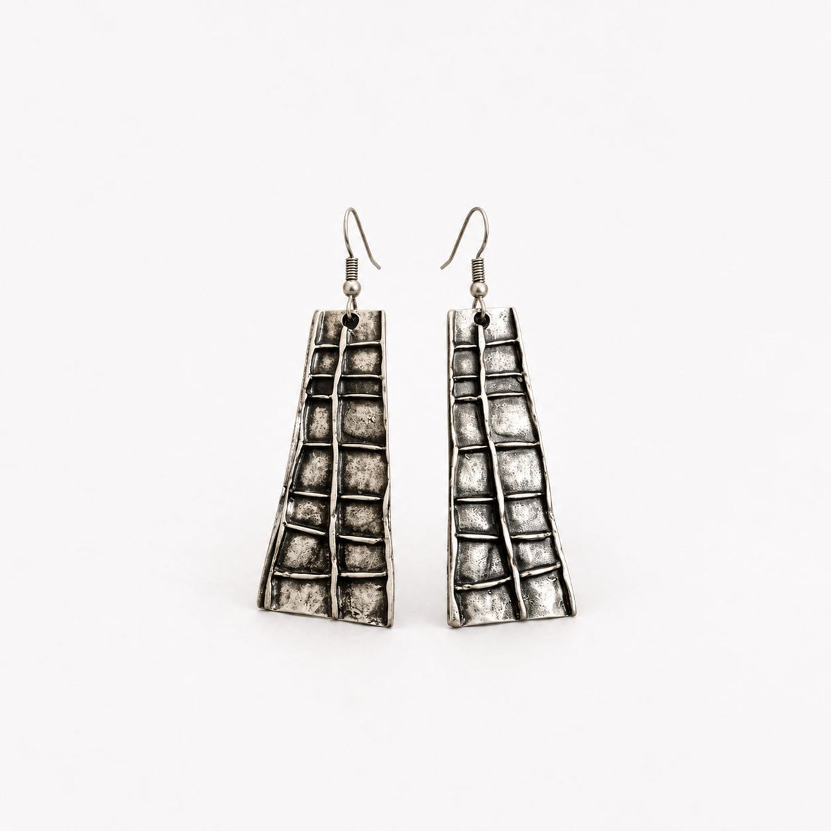Vintage Silver Cape Earrings