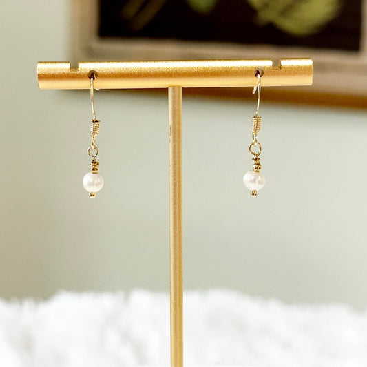 Greta Freshwater Pearl Earrings-Lydieannejewelry