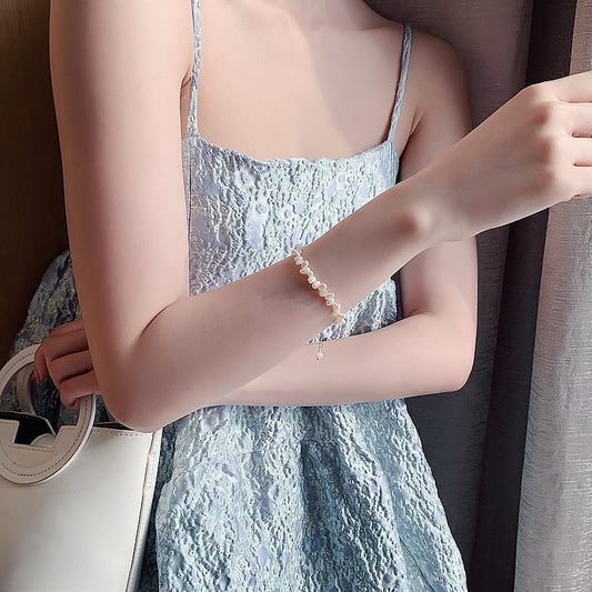 Vintage line pearl bracelet