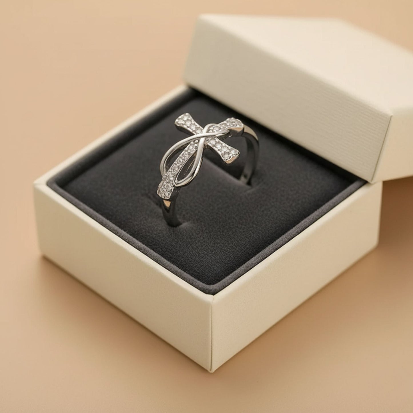 The Forever Cross Ring Adjustable