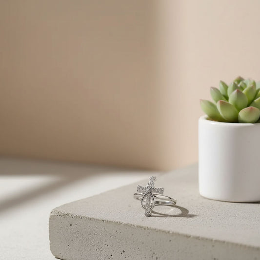 The Forever Cross Ring Adjustable