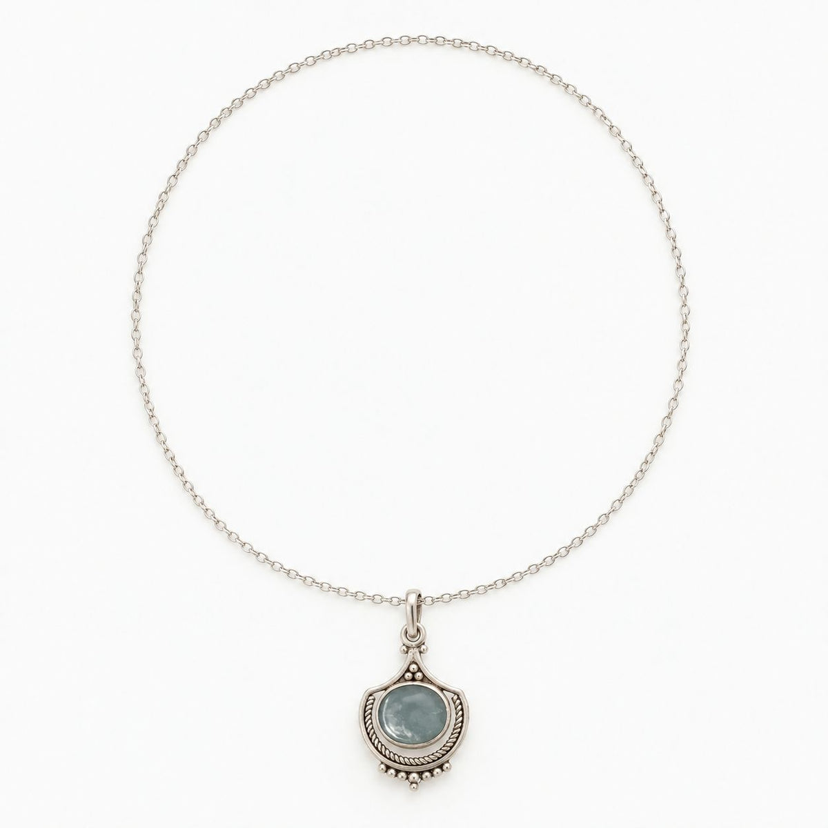 Vintage Green Stone Necklace