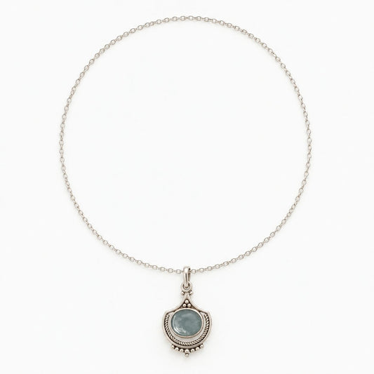 Vintage Green Stone Necklace
