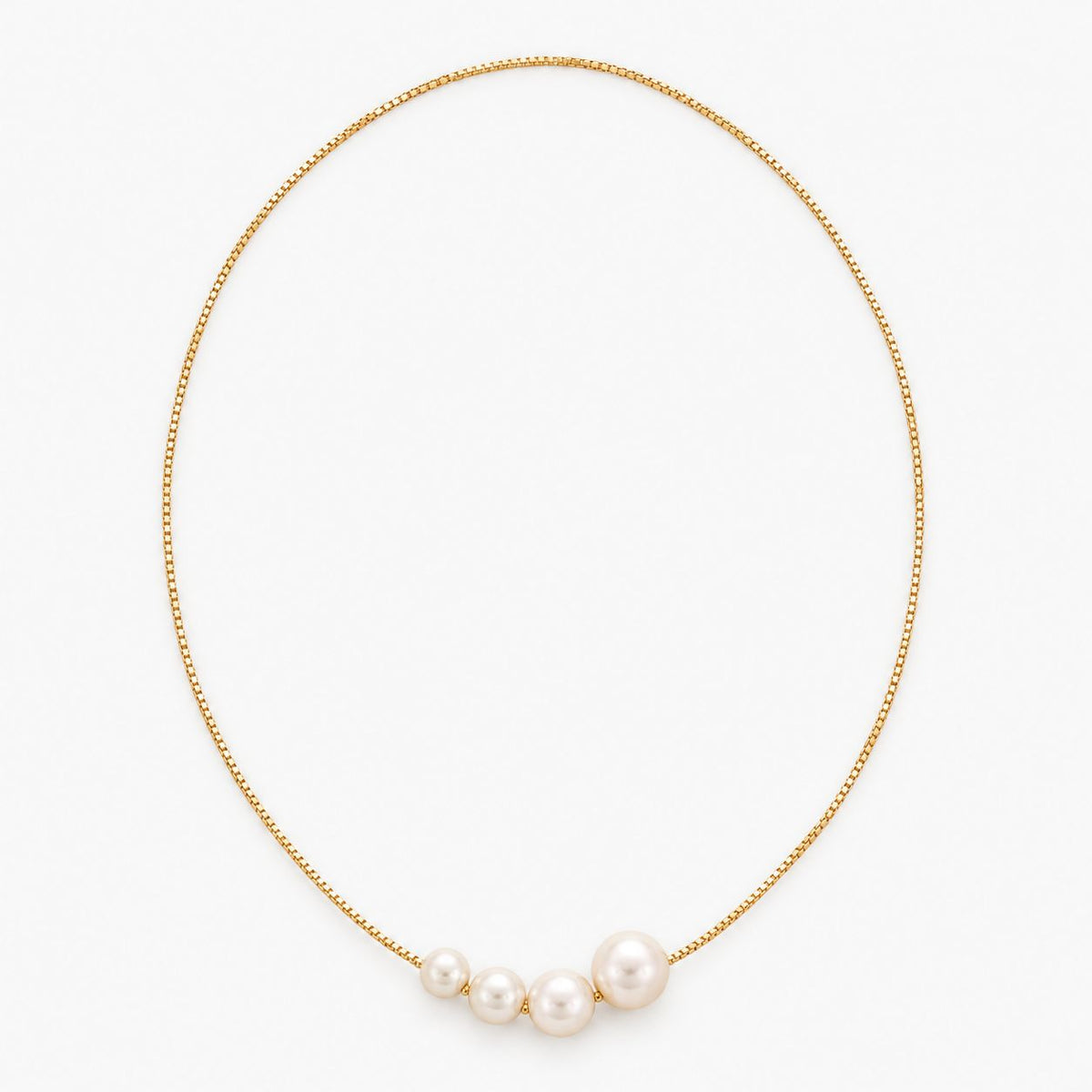 Gold Freshwater Pearl Necklace