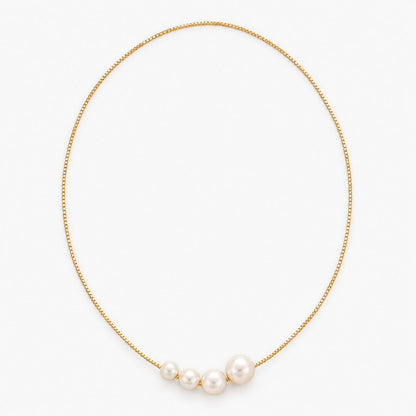 Gold Freshwater Pearl Necklace