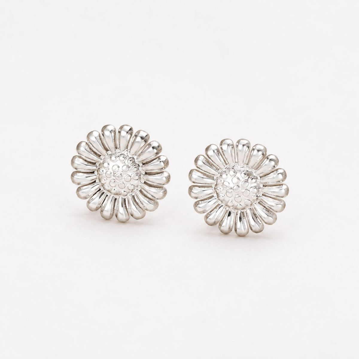 Petite Flower Titanium Steel Earrings