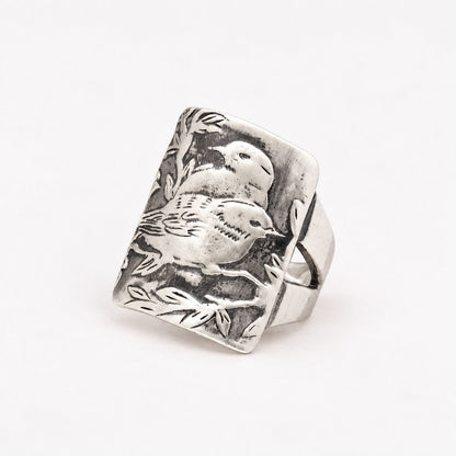 Vintage Lovebirds Ring