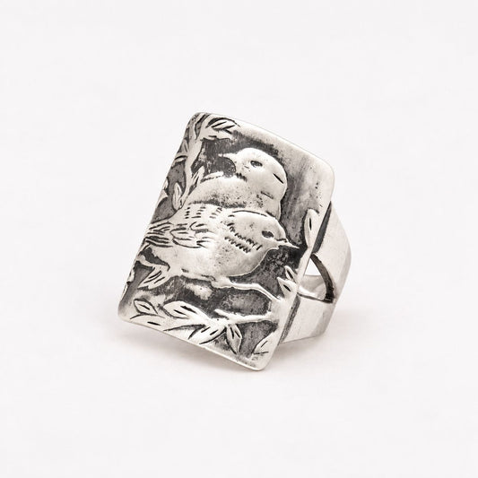 Vintage Lovebirds Ring