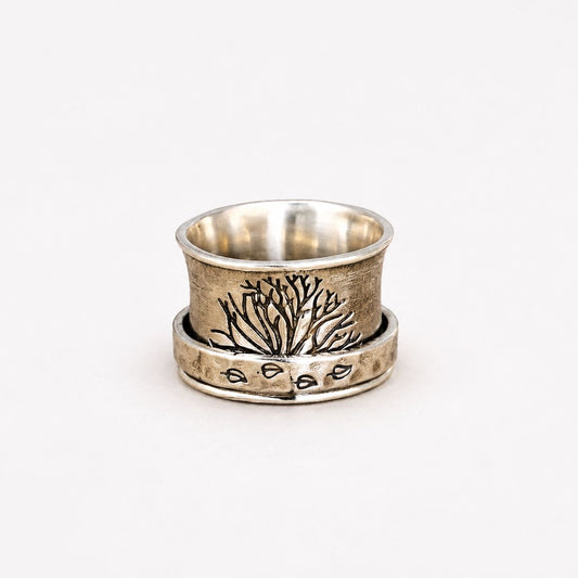 Tree of Life Spinner Meditation Ring