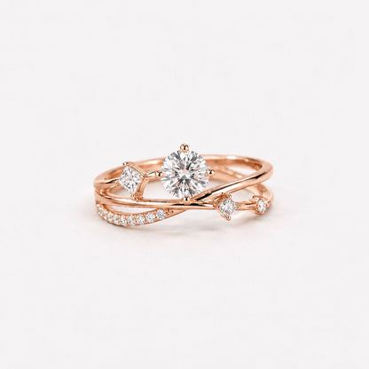 Vintage Gold Zirconia Fine Ring