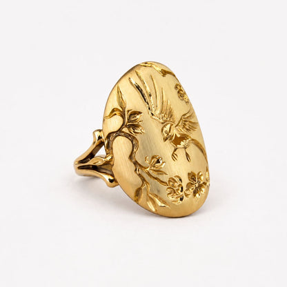 Vintage Nature Gold Ring