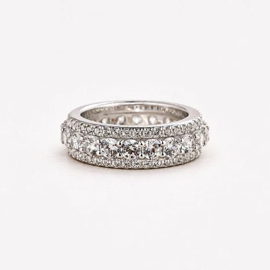 Vintage Silver Eternity Band Ring