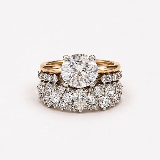 Vintage Brilliance Ring Set