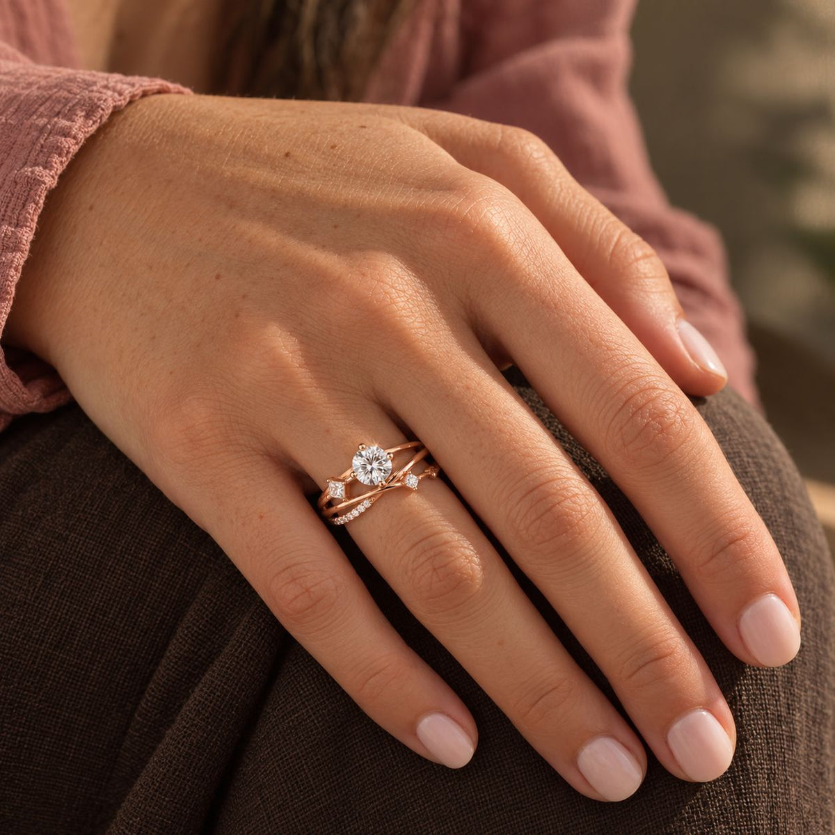Vintage Gold Zirconia Fine Ring