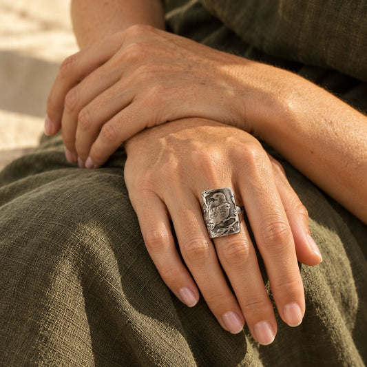 Vintage Lovebirds Ring