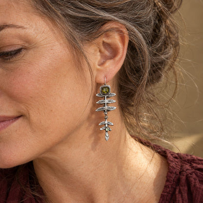 Vintage Nature Earrings in Silver