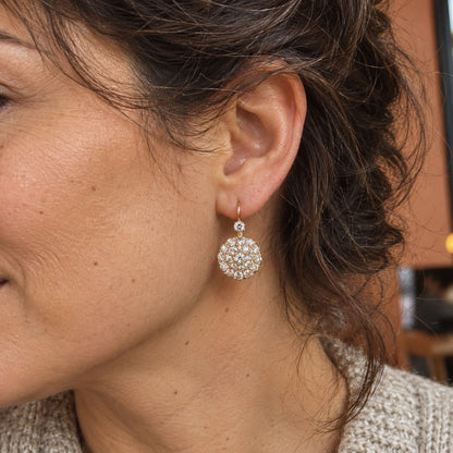 Vintage Rounded Bright Earrings